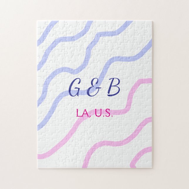 KLAR MINIMAL Lägg till texten om namn mellan namn  Pussel (Vertikal)