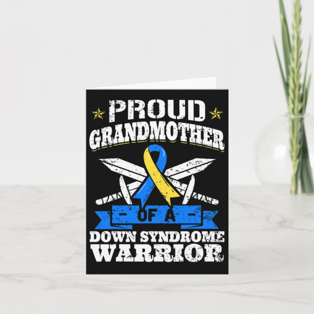 Klar mormor från ett nedkallat syndrom. kort (Framsida)