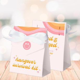 Klar och engagerad Rosa och Orange Bachelorette Presentaskar