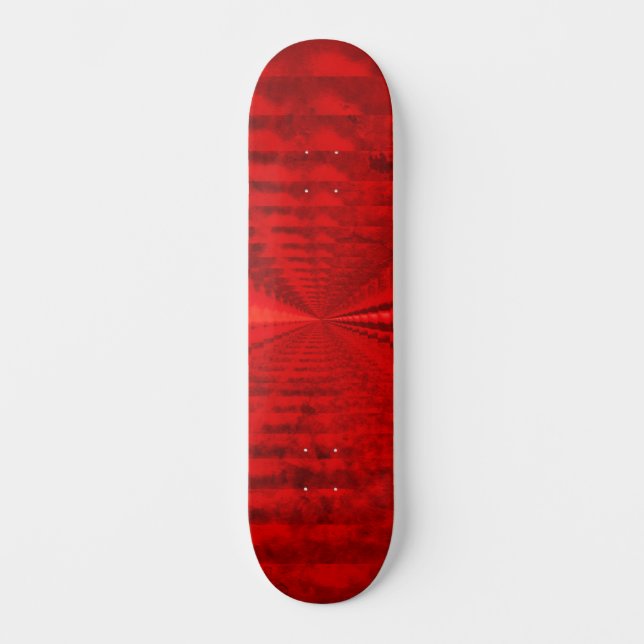 Klar och lysande röd skateboard (Framsida)
