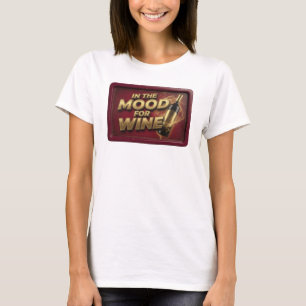 Klar Rosa PÅ HUMÖR FÖR VIN Shirt Design T
