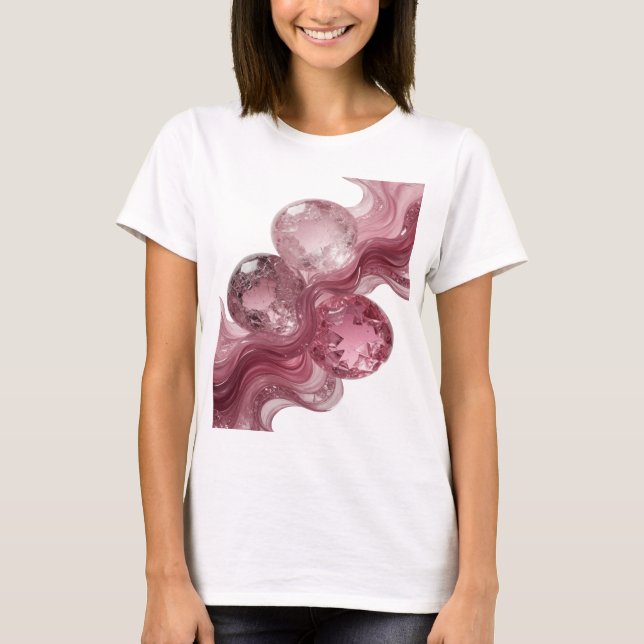 Klar silver GLASYRA KULOR Modern design T Shirt (Framsida)