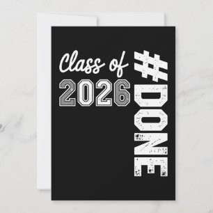 KLAR Student Class Of 2026 Examen 26 Stolt Student Inbjudningar
