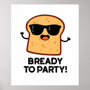 Klar till Party-fyndig livsmedelsburk Poster