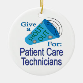 Klar ut för sjuksköterskor julgransprydnad keramik