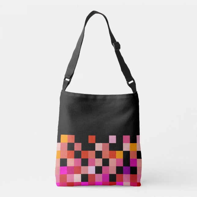 Klara färger, bra grafisk design axelväska (Baksida)