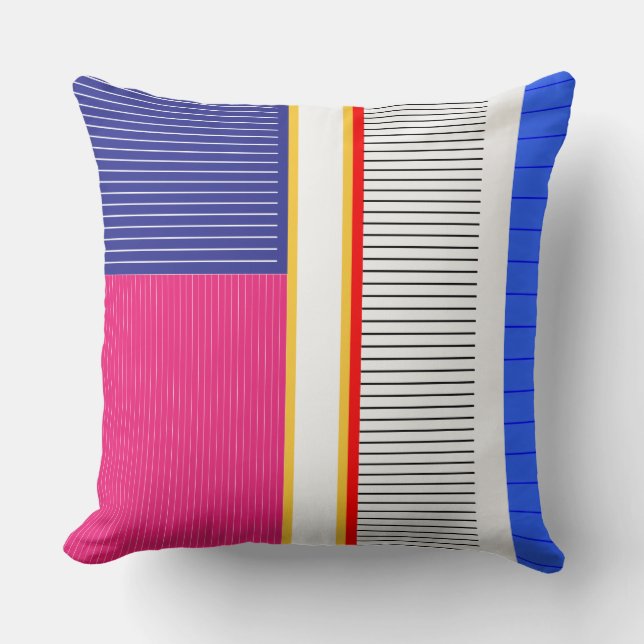Klara färger, bra grafisk design kudde (Framsida)