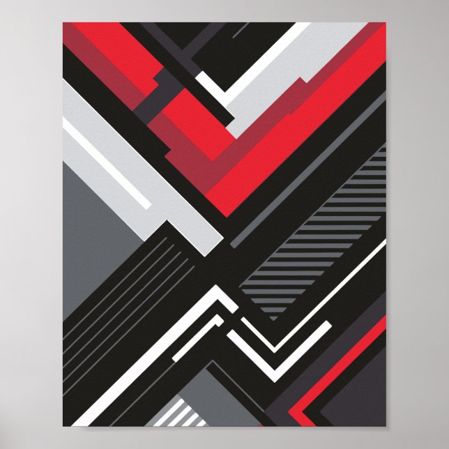 Klara geometriska linjer och vinklar poster (Framsidan)