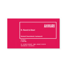 Klare Linie Visitenkarte