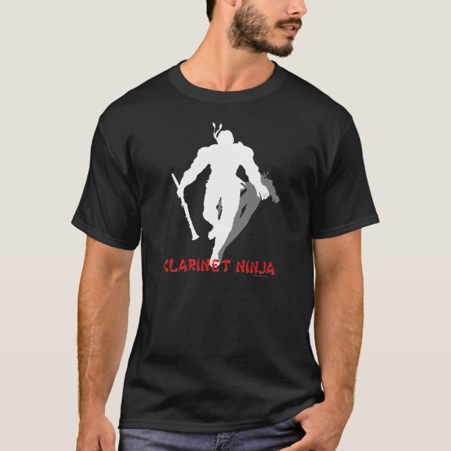 Klarinett Ninja T Shirt (Framsida)