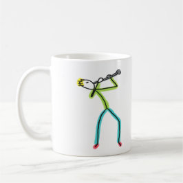 Klarinett Stickman Kaffemugg