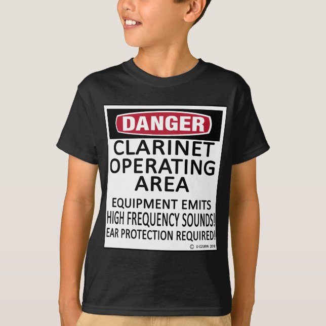 Klarinettfungeringsområde T Shirt (Framsida)