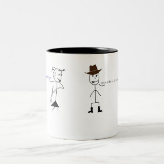 KlarinetthumorCowboy Två-Tonad Mugg