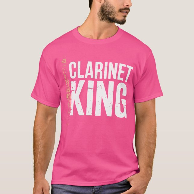 Klarinettkung Klarinettspelare Orkester Klarinetti T Shirt (Framsida)