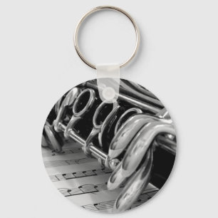 Klarinettmusik Keychain Nyckelring