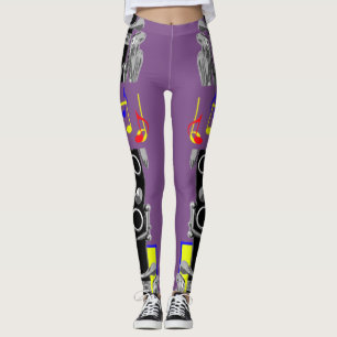 Klarinettmusik noterar leggings