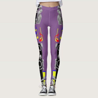 Klarinettmusik noterar leggings