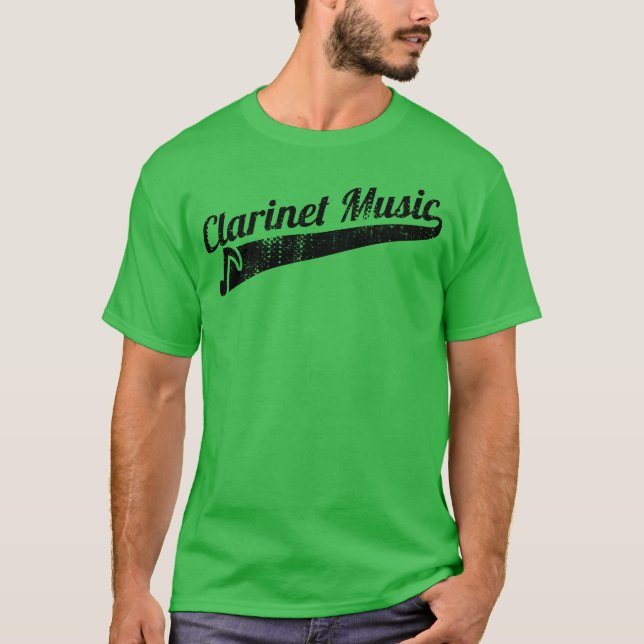 Klarinettmusik pojke t shirt (Framsida)
