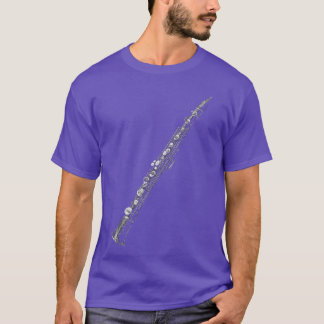 Klarinettmusikinstrumentmotiv konst Klarinett roli T Shirt