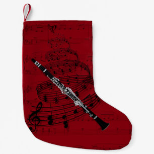 Klarinettmusikstrumpa Liten Julstrumpa