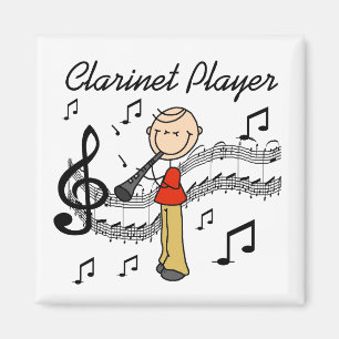 Klarinettspelaremagnet Magnet