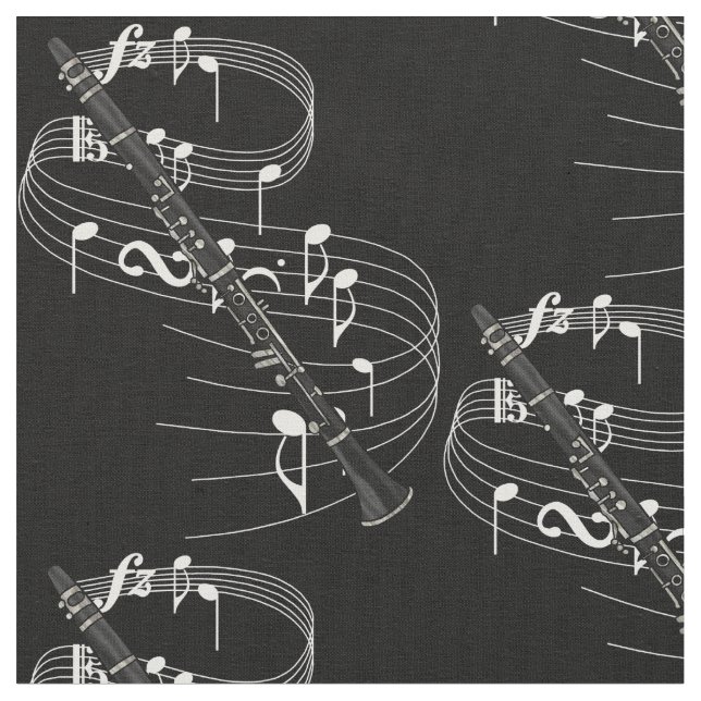 Klarinetttyg - mörk tyg (Närbild)