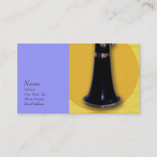 Klarinettvisitkort för ClarinetCentral.com Visitkort