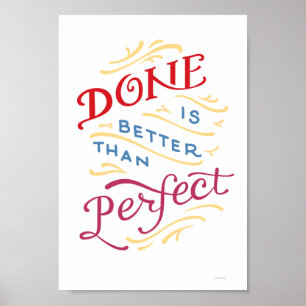 Klart är bättre än att Perfekt färg poster