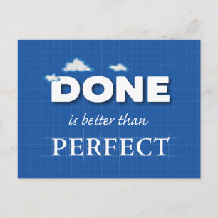 Klart är bättre än Perfekt Vykort