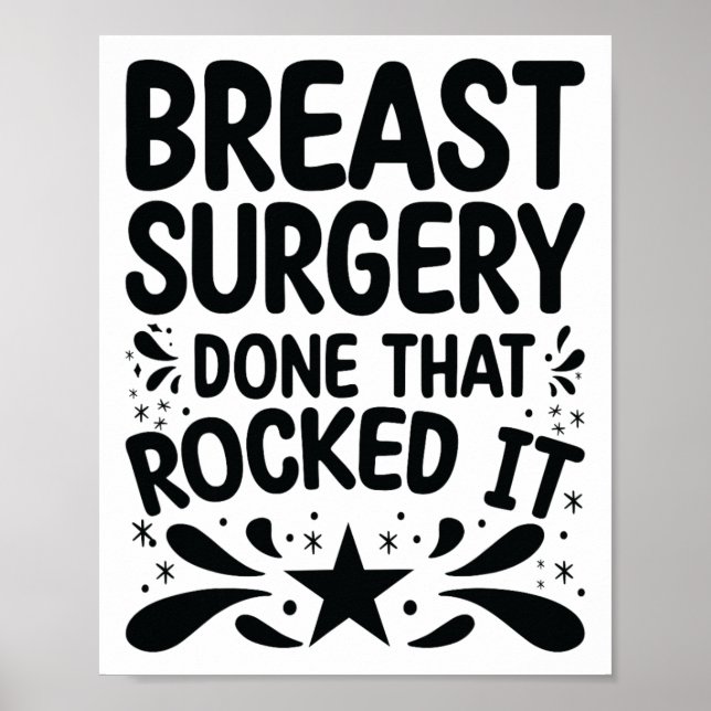 Klart att - Bröstcancer överlevande-bryggkirurgi Poster (Framsidan)