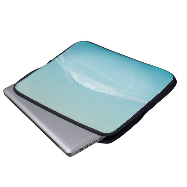 Klart Blått Vatten Laptop Fodral (Framre botten)