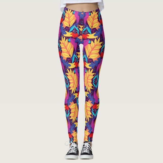 Klart färgade leggingar leggings (Framsida)