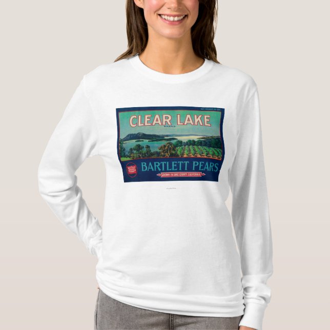 Klart LabelLake för sjöPearlåda län, CA Tee Shirt (Framsida)