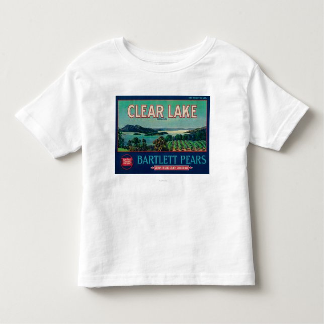 Klart LabelLake för sjöPearlåda län, CA Tee Shirt (Framsida)