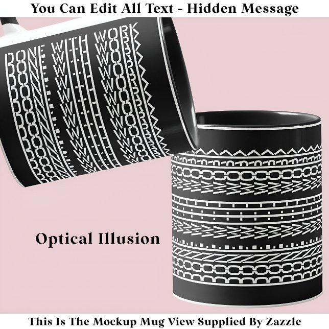 Klart med Gömt meddelande 120WB Pension Mugg (Skapare uppladdad)