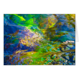 Klart vårvatten hälsningskort