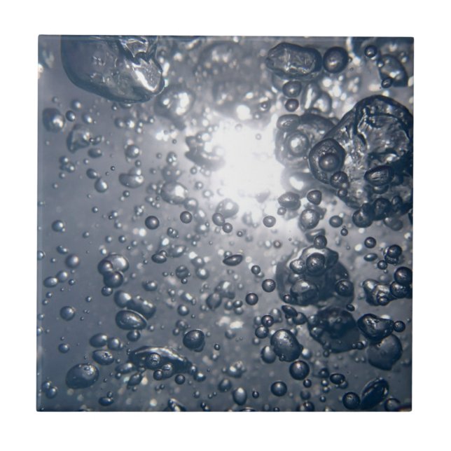 Klart vatten bubblar kakelplatta (Framsidan)