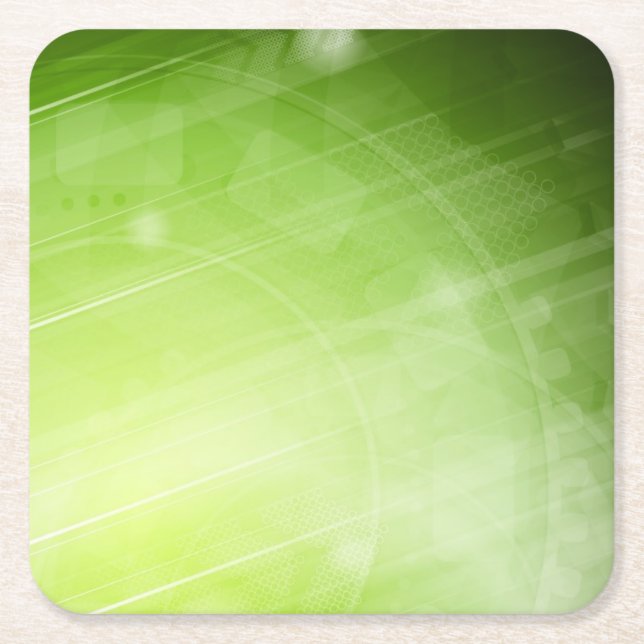 Klarteckendesign i högteknologisk stil underlägg papper kvadrat (Framsidan)