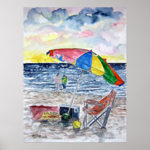 klarvatten_strand_måla poster
