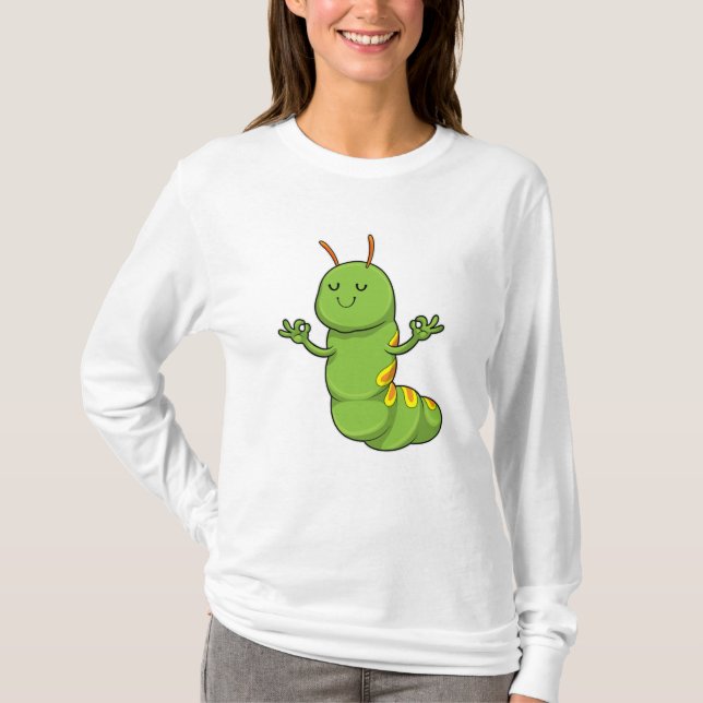 Klarvinge på yogameditation t shirt (Framsida)