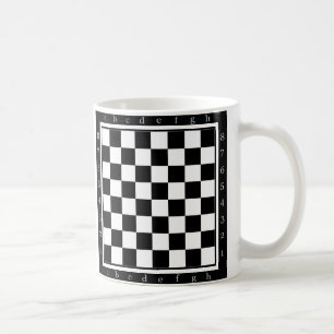 klasisk schack bord kaffemugg