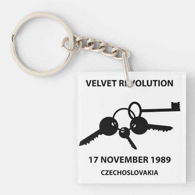 Klaskande nycklar - symbol för sammetsrevolutionen (Framsidan)