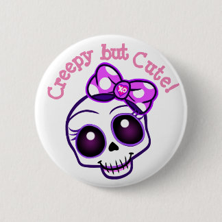 "Kläskig men tyst!" Kawaii Button Pin Knapp