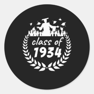 klass 1934 studenten eller återförening efter å runt klistermärke