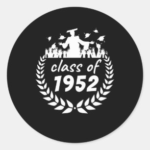 klass 1952 studenten eller återförening efter år runt klistermärke