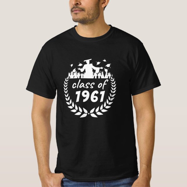 klass 1961 studenten eller reunionskonstruktion ef t shirt (Framsida)