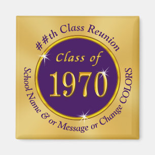 Klass 1970 Party favors, 55:e klass Reunion Magnet
