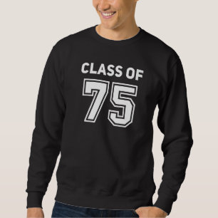 Klass 1975 College High School-gille Klass Av Lång Ärmad Tröja
