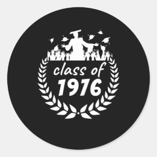klass 1976 studenten eller återförening efter år runt klistermärke