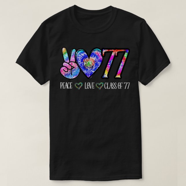 Klass 1977, dvs. klass Reuni i Studenten T Shirt (Design framsida)